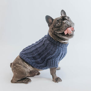 Sweater tejido azul