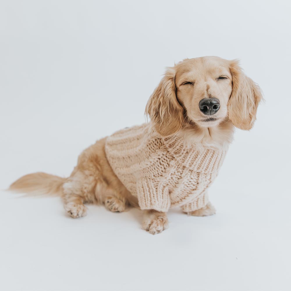 Sweater tejido beige